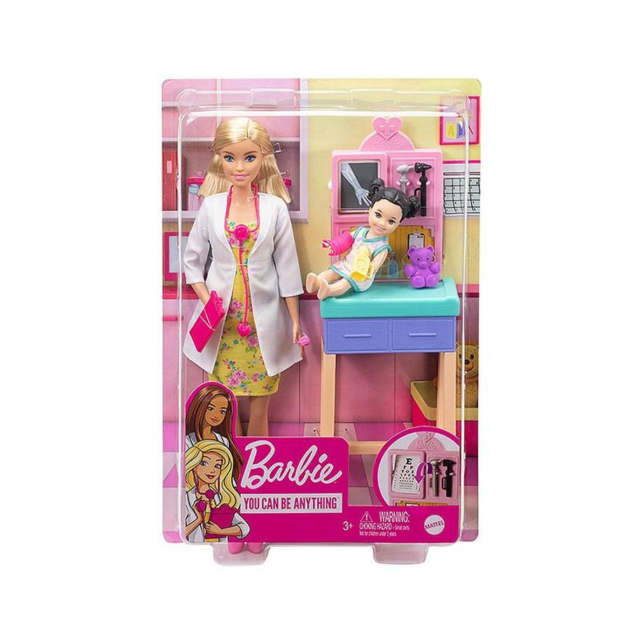 Barbie  Karrieren Kinderärztin mit Kleinkind Blond 