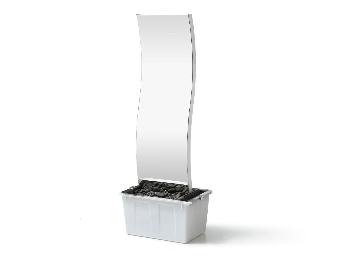 Image of Außenbrunnen Welle Aus Edelstahl - H 130 Cm - Silberfarben - Hoki Unisex Silber ONE SIZE