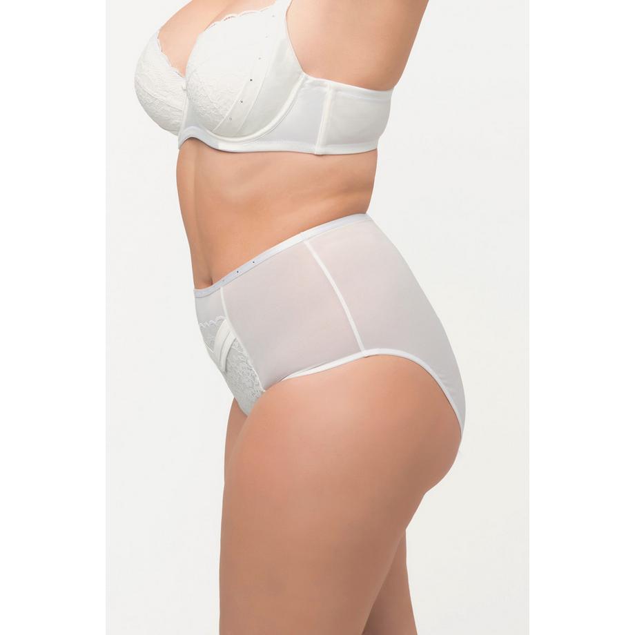 Ulla Popken Maxi Slip Modellanti Inserto Pizzo Applicazioni  