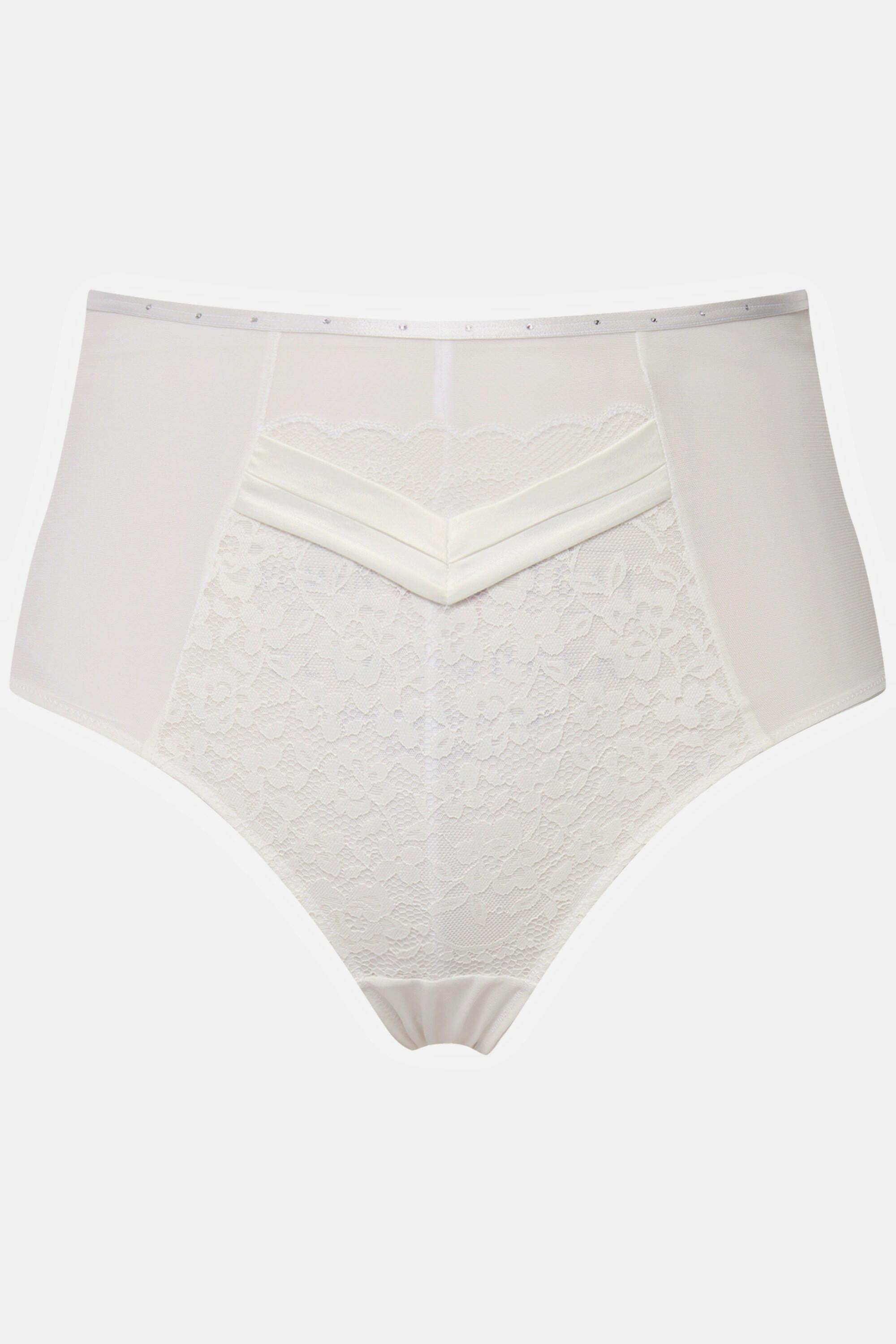 Ulla Popken Culotte Maxi Shapewear Empiècement Dentelle Strass  