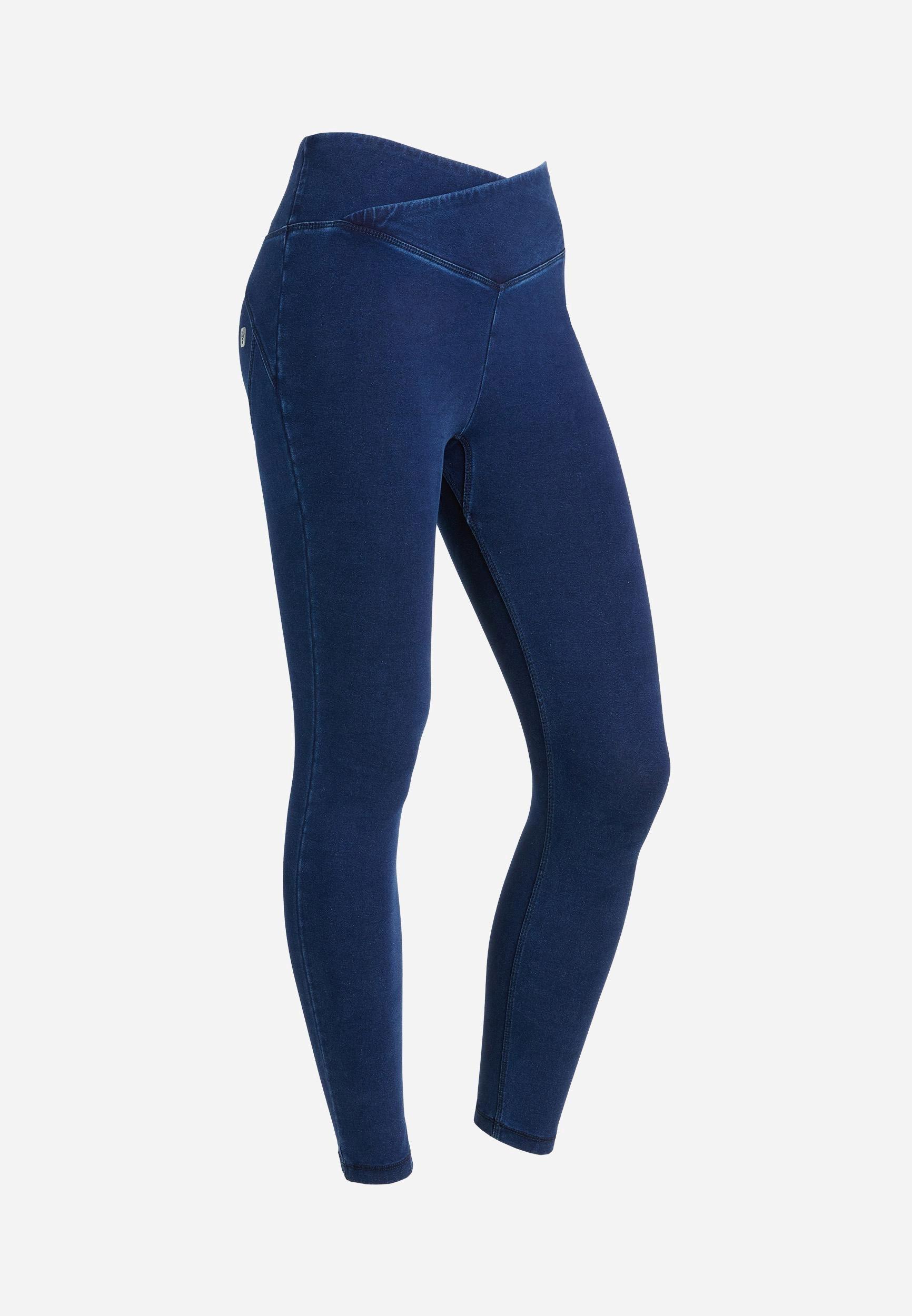 Image of Wr.up® Core Push-up-leggings Unisex Blau Denim Dunkel M