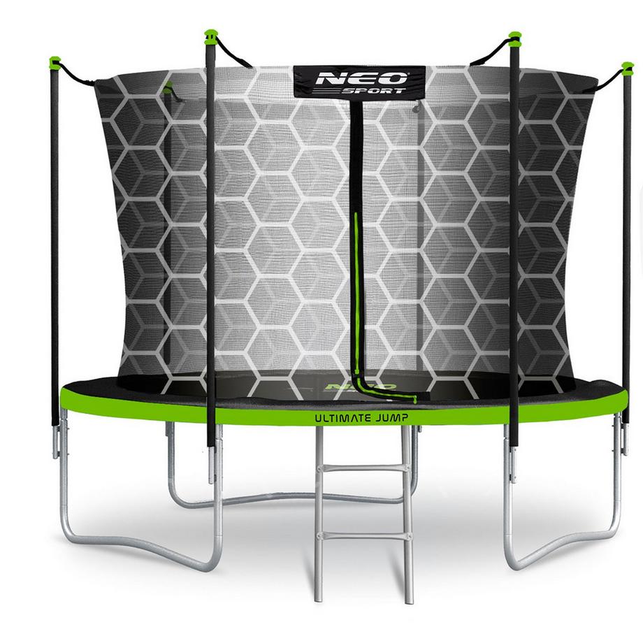 B2X  6ft/183cm Gartentrampolin mit Innennetz und Leiter Neo-Sport 