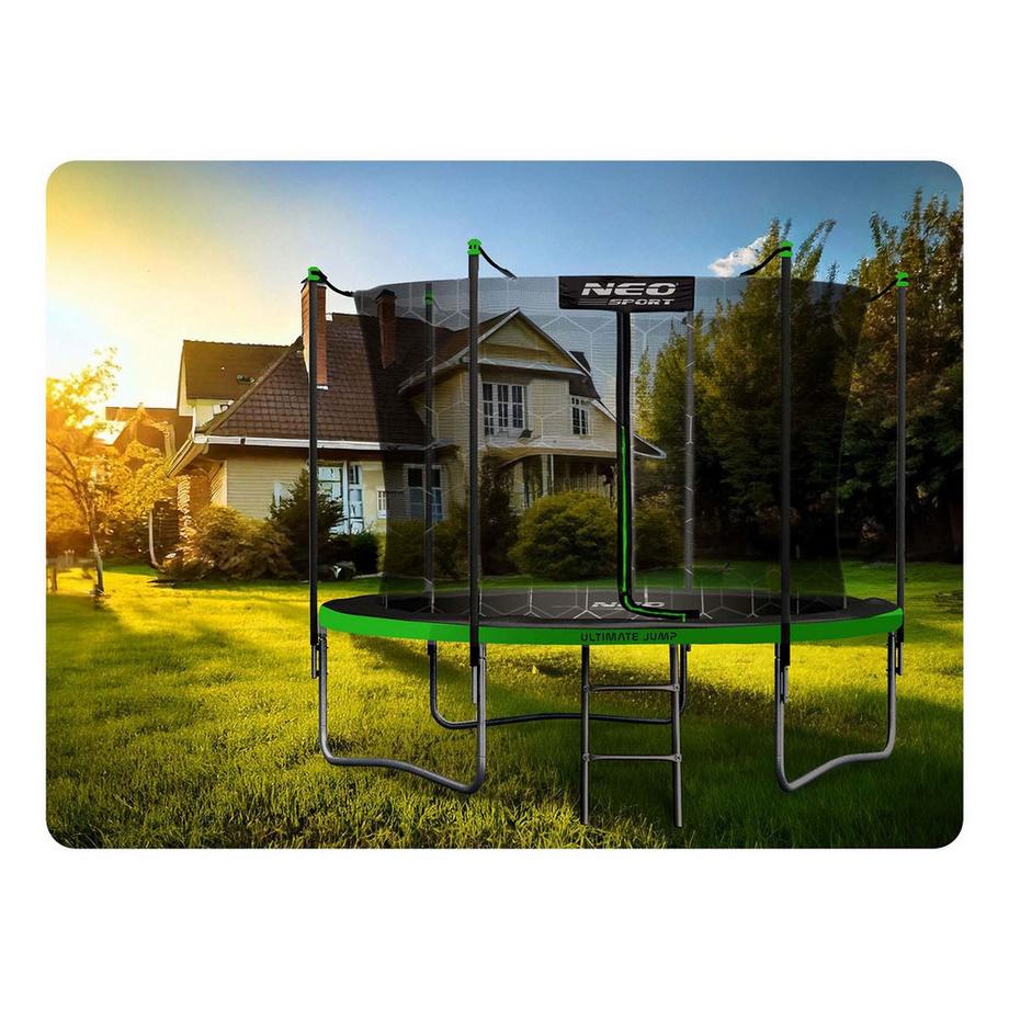B2X  6ft/183cm Gartentrampolin mit Innennetz und Leiter Neo-Sport 