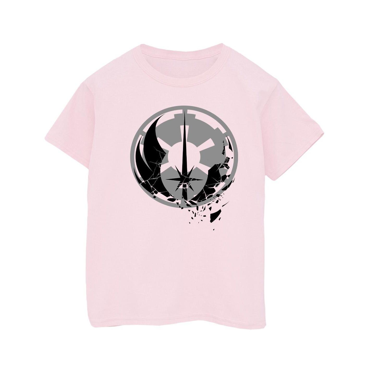 Image of Obiwan Kenobi Fractured Logos Tshirt Jungen Pink 104