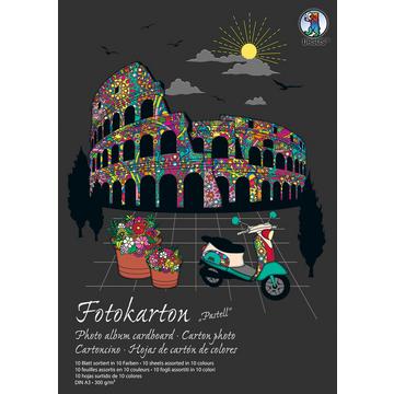 URSUS Fotokarton-Block A3 3804099SE 300g, pastell 10 Blatt