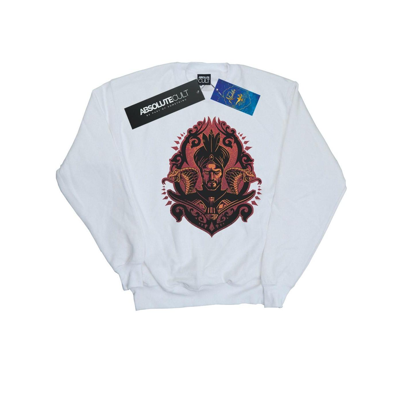 Image of Aladdin Movie Jafar Snakes Sweatshirt Unisex Weiss 116