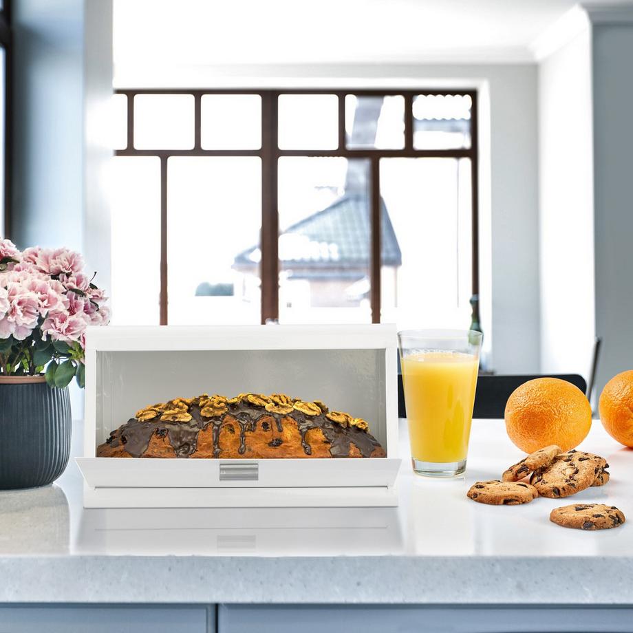 Northix Corbeille à pain en acier inoxydable  