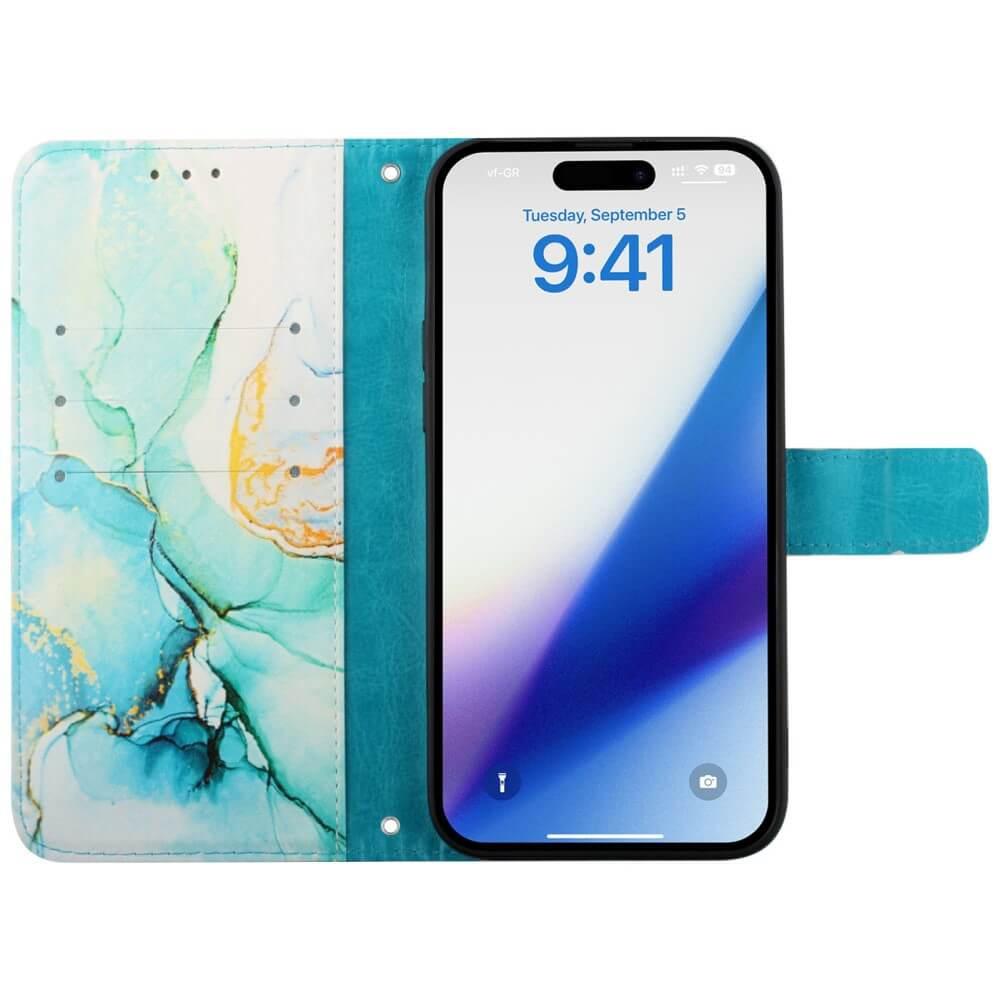 Cover-Discount  iPhone 15 - Etui Coque Avec Bandoulière Marble 