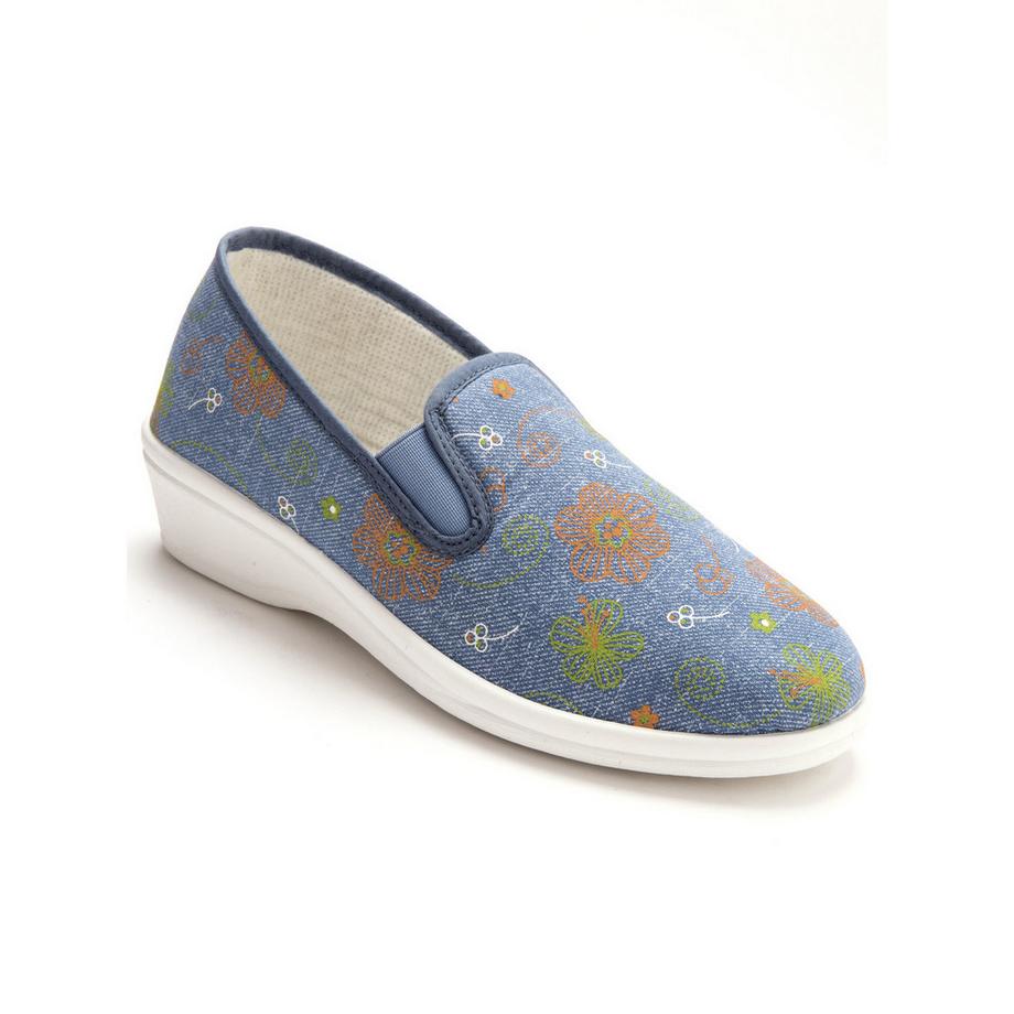 Pédiconfort Sneakers Slip-On Stampa Floreale  