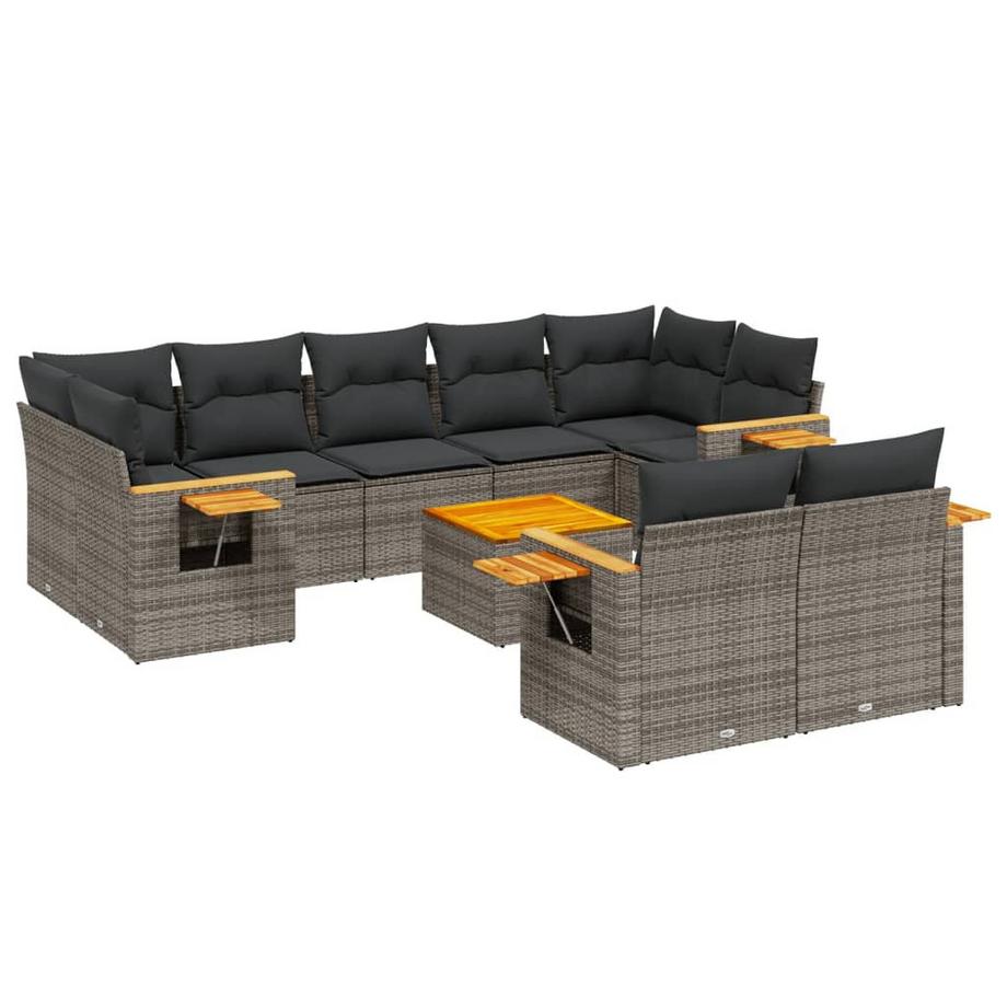 set divano da giardino Polirattan