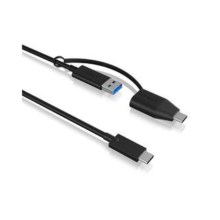 ICY Box  IB-CB033 cavo USB 0,35 m USB 3.2 Gen 2 (3.1 Gen 2) USB C USB A Nero 