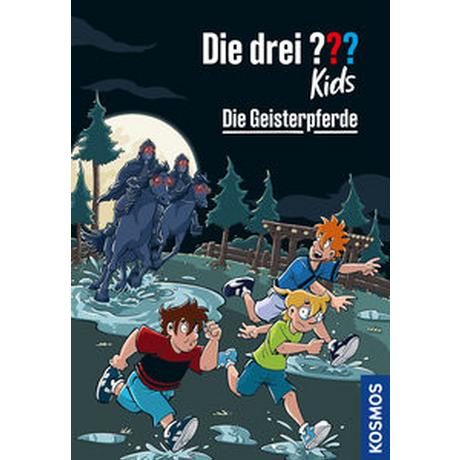 Die drei ??? Kids, 98, Die Geisterpferde Blanck, Ulf; Kampmann, Stefani (Illustrationen) Copertina rigida 