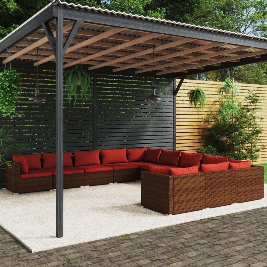 VidaXL Garten-lounge-set poly-rattan  
