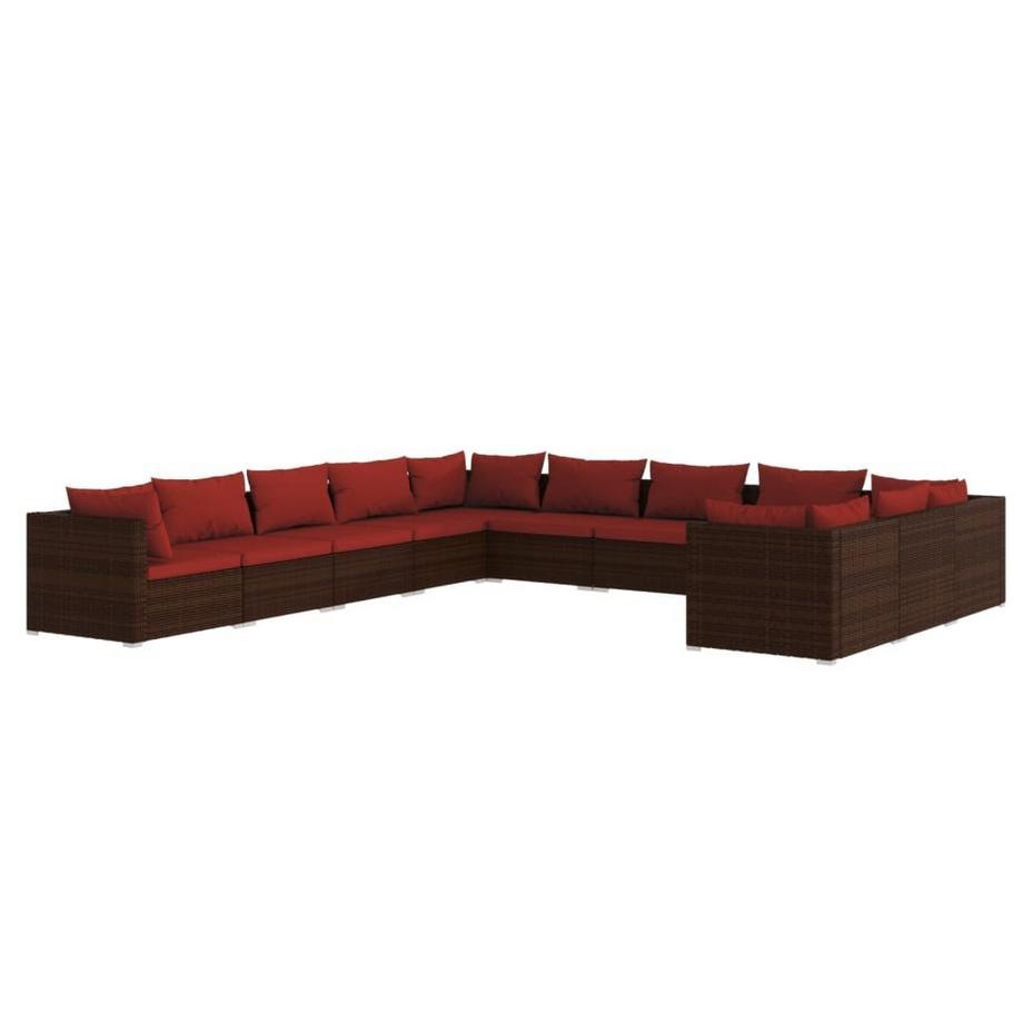 Garten-lounge-set poly-rattan