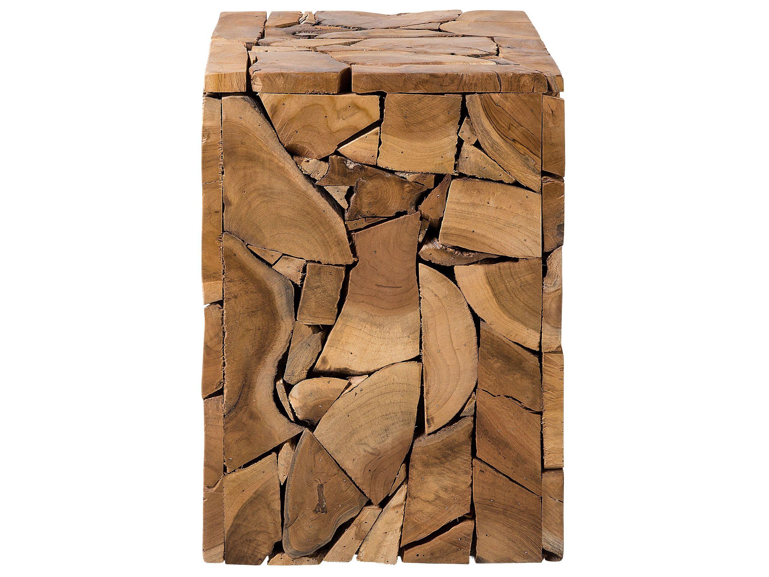 Beliani Tavolino en Legno di teak Boho NELSON  