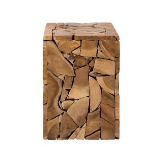 Beliani Tavolino en Legno di teak Boho NELSON  