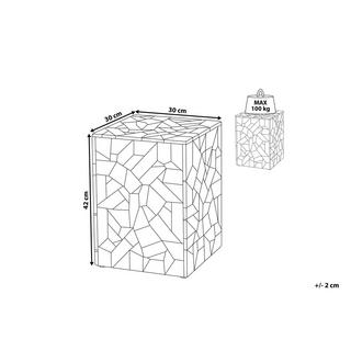 Beliani Tavolino en Legno di teak Boho NELSON  