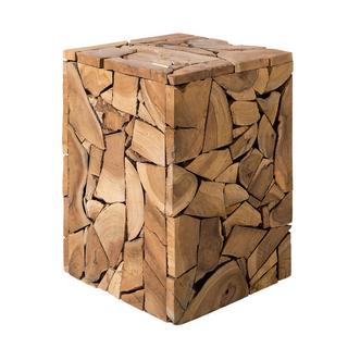 Beliani Tavolino en Legno di teak Boho NELSON  