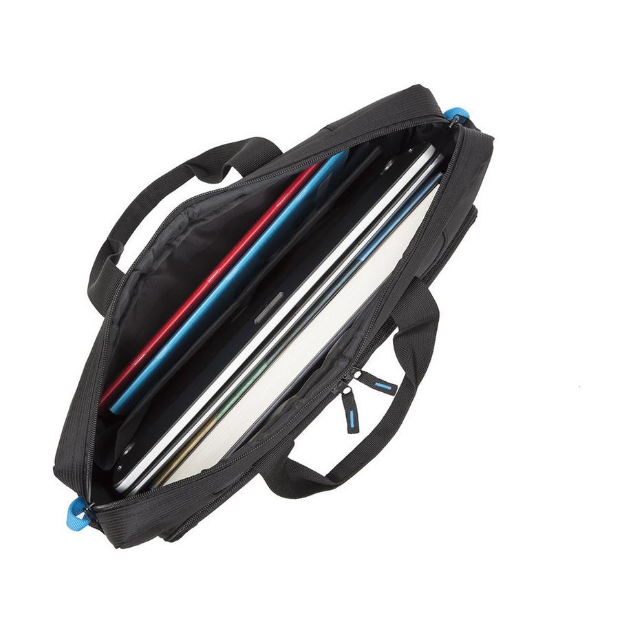 RIVACASE  Borsa per laptop da 17,3” a 2 scomparti con tracolla rimovibile 