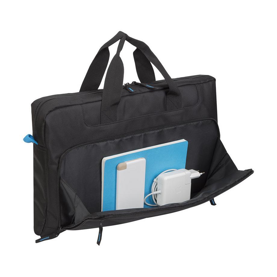 RIVACASE  Borsa per laptop da 17,3” a 2 scomparti con tracolla rimovibile 