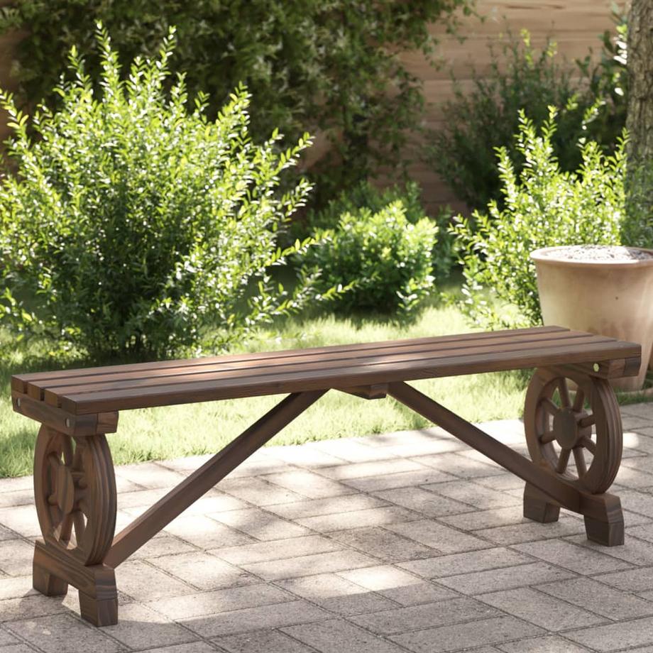 VidaXL Banc de jardin bois  