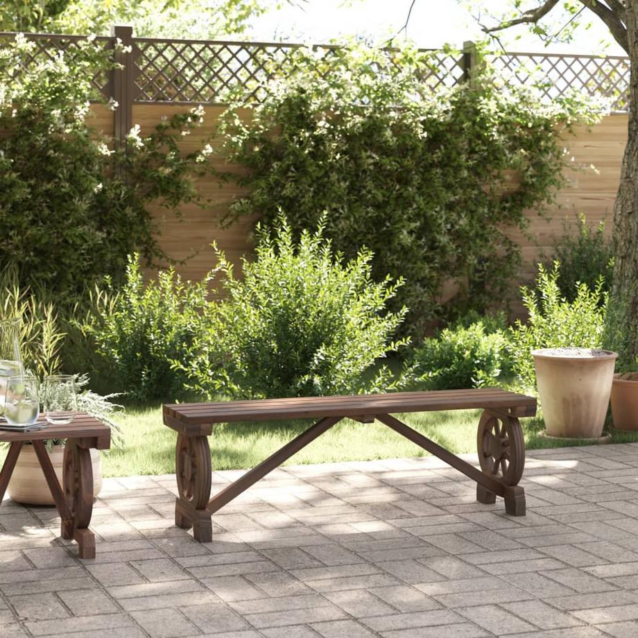 VidaXL Banc de jardin bois  