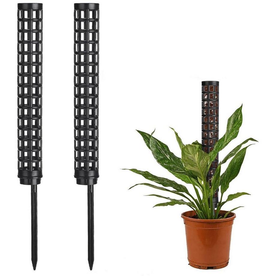 Northio Supporto per piante con spazio per il terreno - Nero  