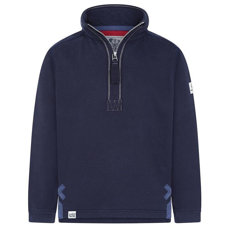 Sweatshirt  , mit kurzem Reißverschluss