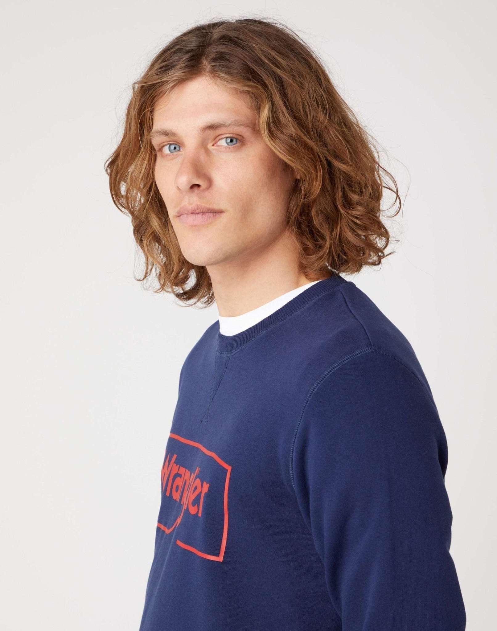 Wrangler  Sweatshirt Frame Logo Crew 