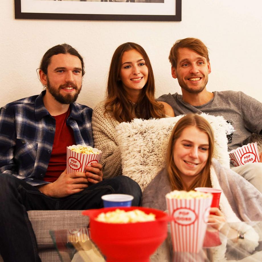 B2X  Popcornschale aus Silikon für die Mikrowelle 