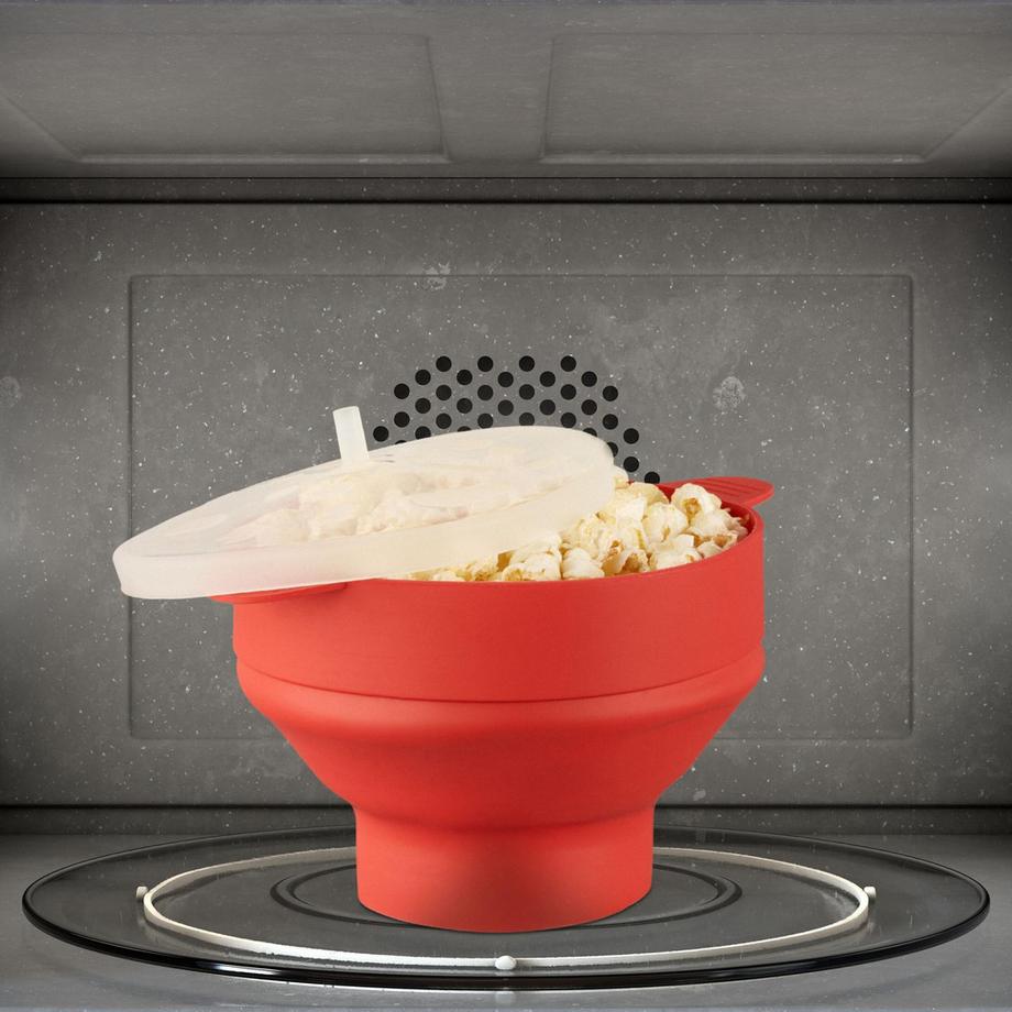B2X  Popcornschale aus Silikon für die Mikrowelle 