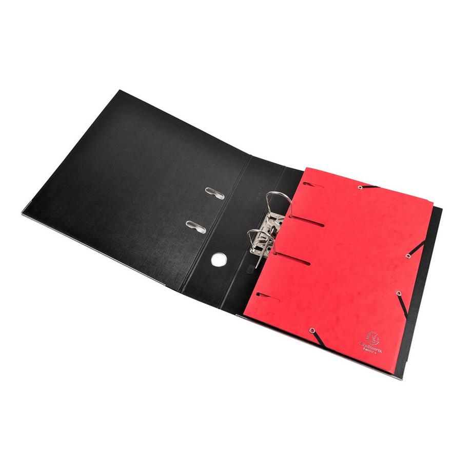 Exacompta Cartella forata 3 lembi con elastici cartoncino lustré 375g/mq Punchy - A4 - x 25  