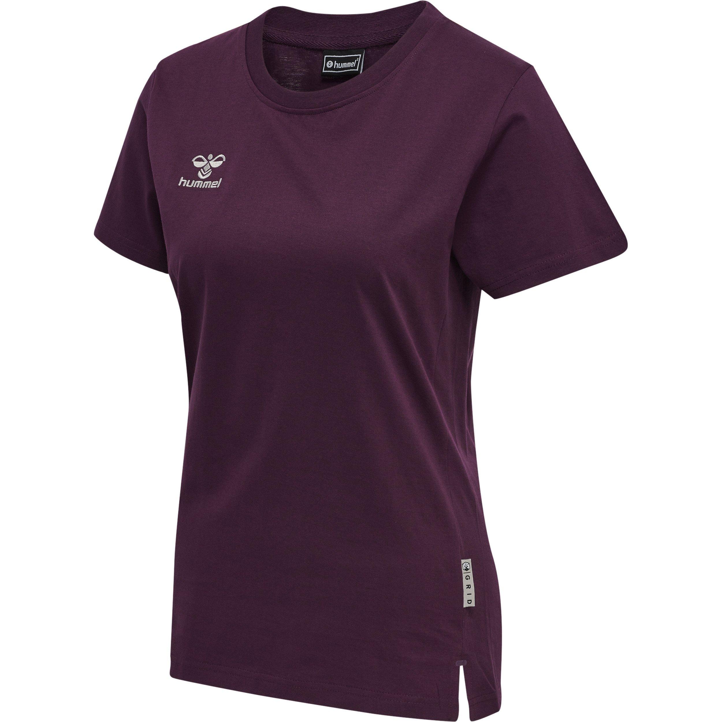 Hummel  t-shirt aus baumwolle, damen move grid 