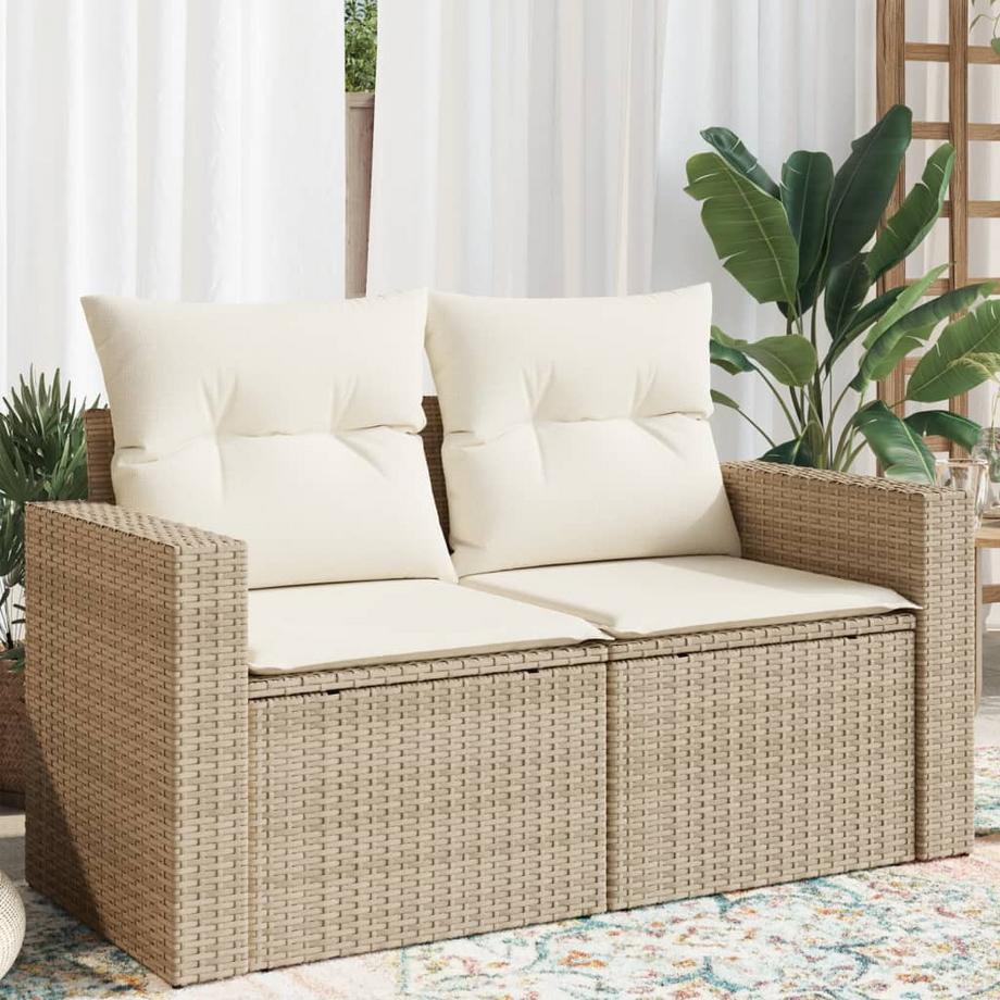 VidaXL Canapé de jardin rotin synthétique  