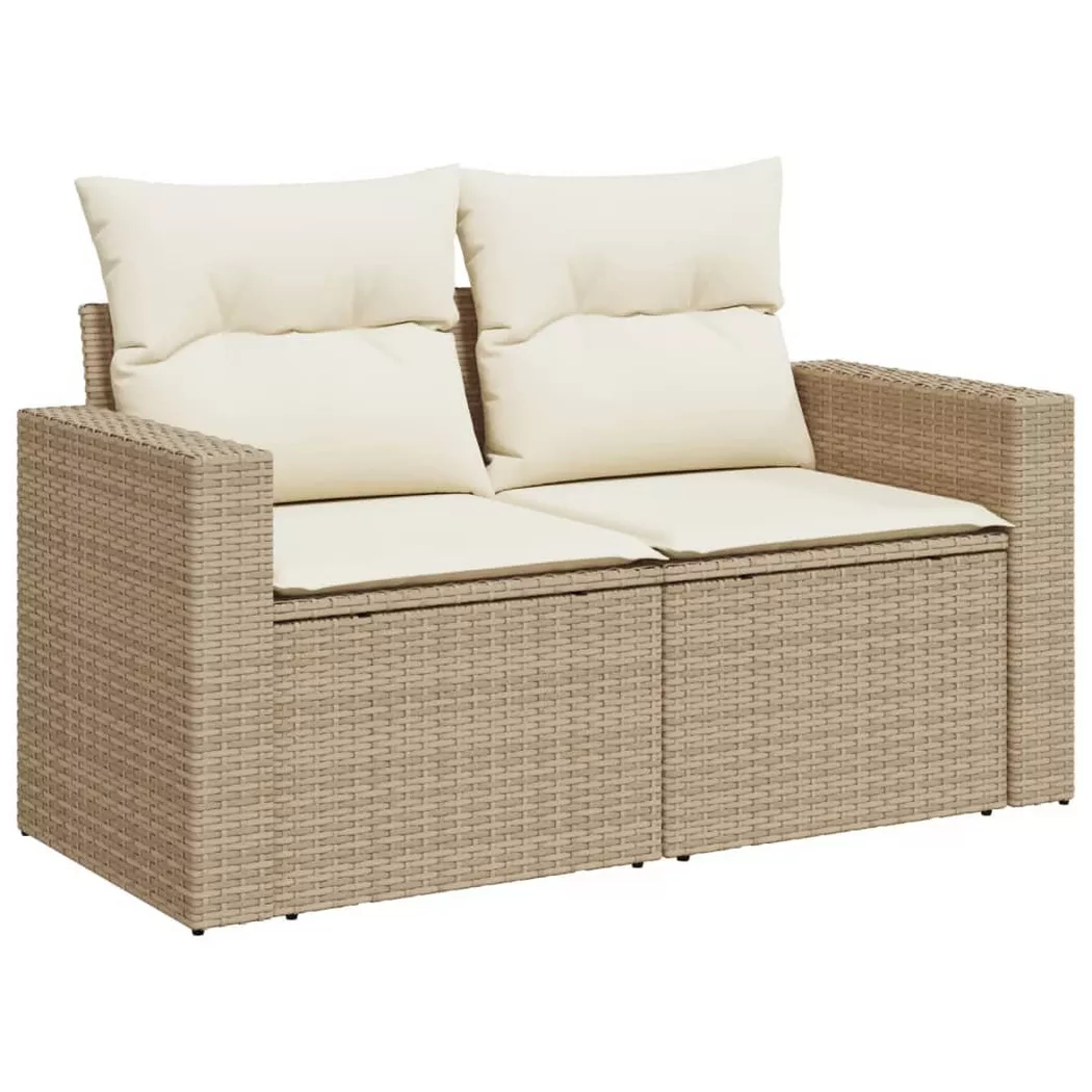 VidaXL - Gartensofa poly-rattan, One Size, Beige