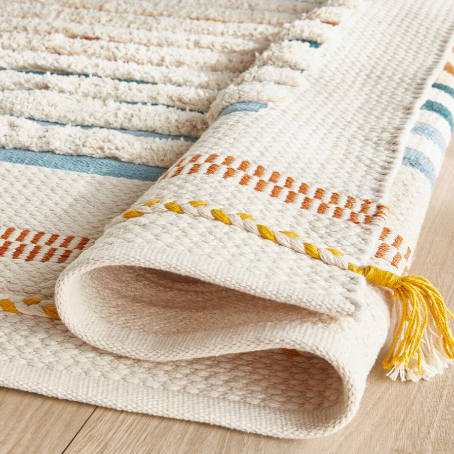 AM.PM Tapis enfant tissé main coton biologique  