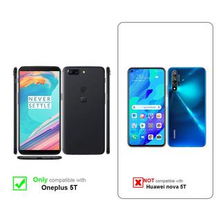 Cadorabo  Hülle für OnePlus 5T Magnetverschluss, Kartenfach 