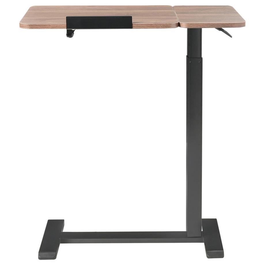 Beliani Bureau réglable manuellement en hauteur pour ordinateur portable en Panneau de particules de bois  SCHOLA  