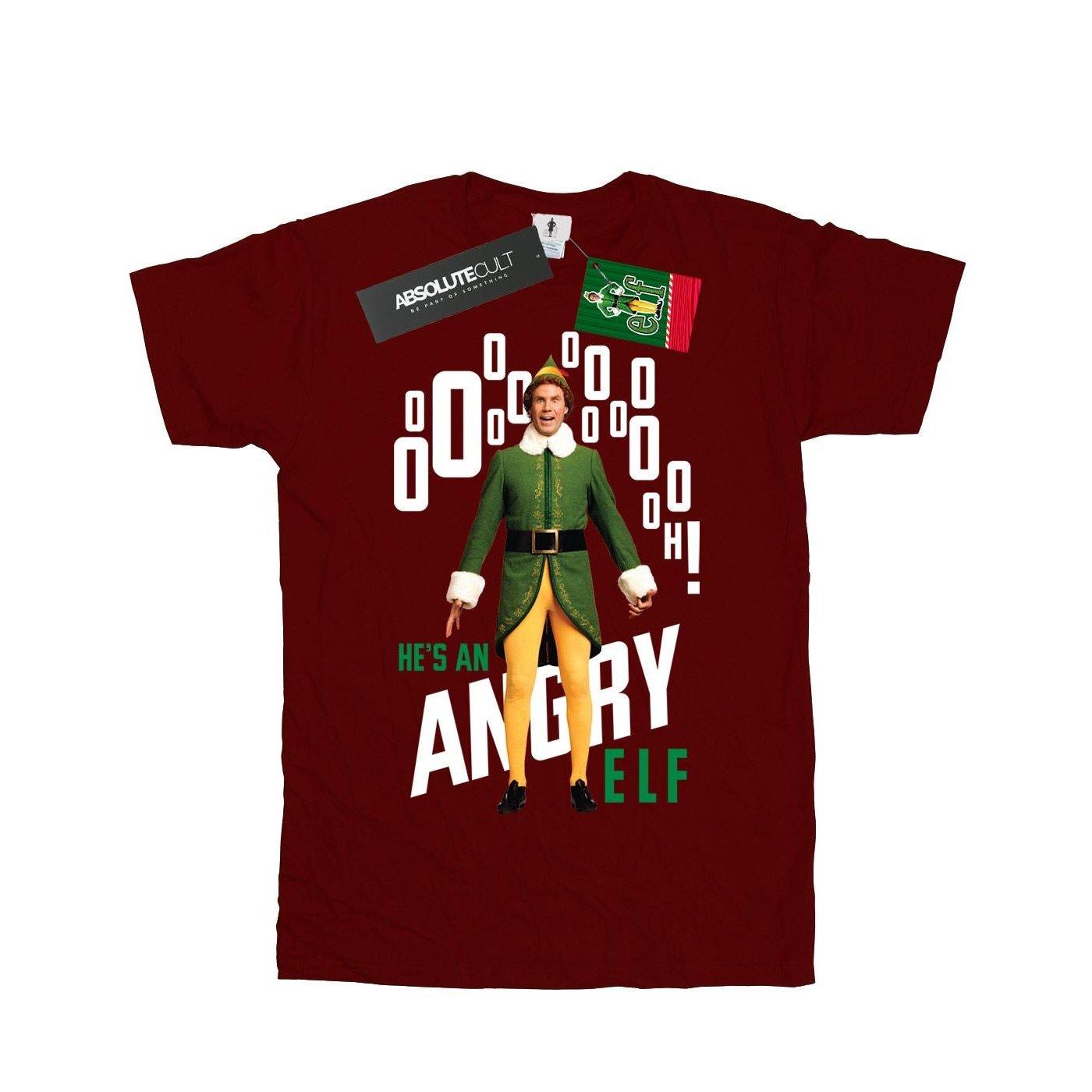 Image of Angry Tshirt Jungen Weinrot 128