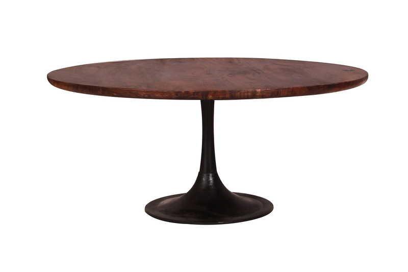 mutoni Table basse manguier marron antique années 80  