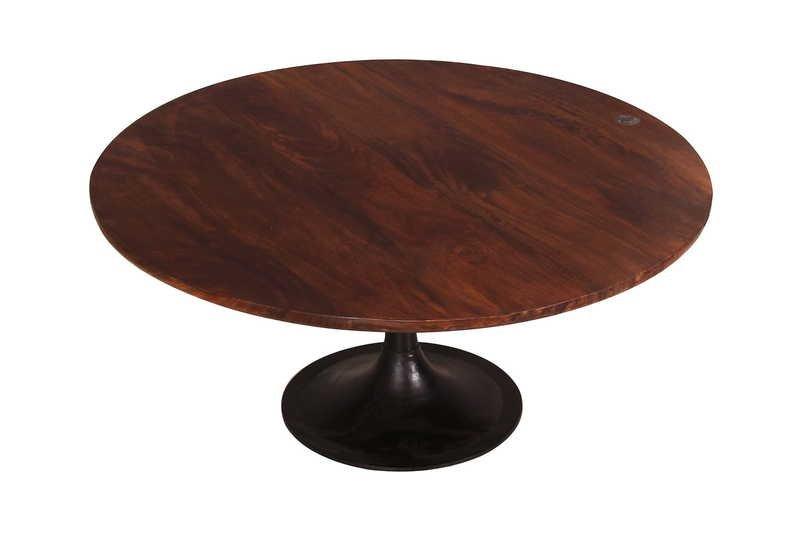 mutoni Table basse manguier marron antique années 80  