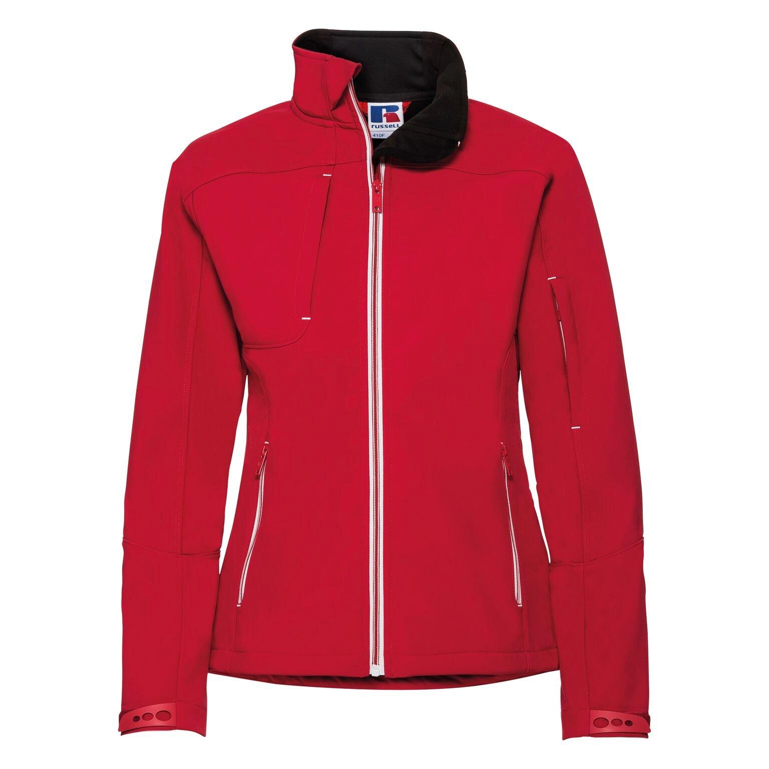 Image of Softshelljacke Bionic Damen Rot Bunt 4XL
