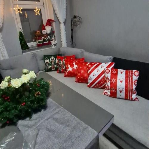 Ruhhy Federa Decorativa Natalizia Set da 4  