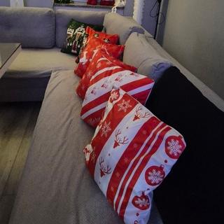 Ruhhy Federa Decorativa Natalizia Set da 4  