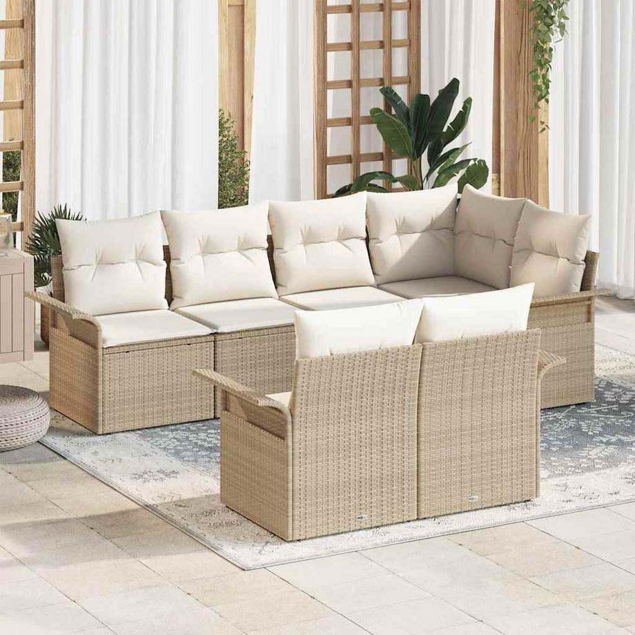 VidaXL Posti a sedere da giardino Polyrattan  