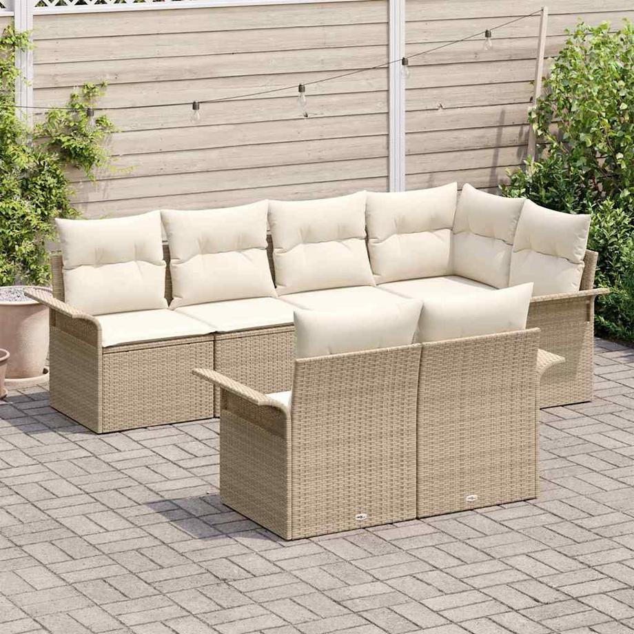 VidaXL Posti a sedere da giardino Polyrattan  