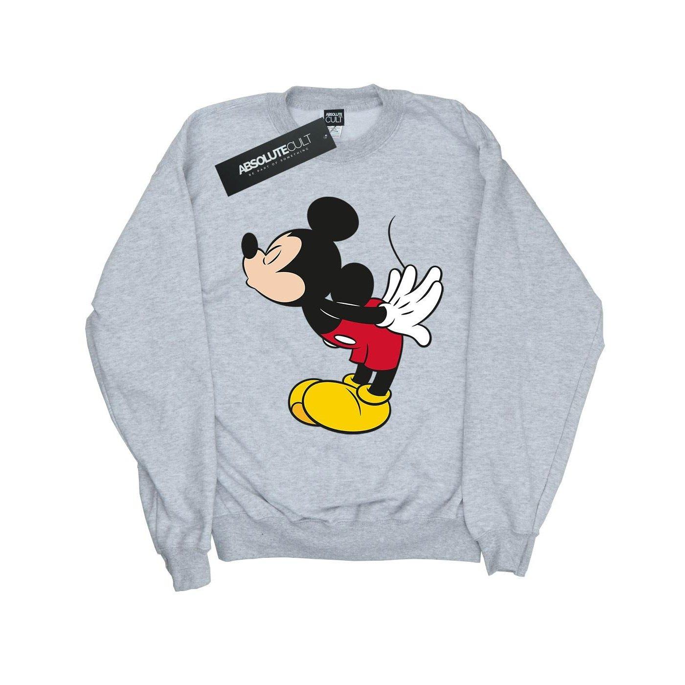 Image of Mickey Mouse Split Kiss Sweatshirt Unisex Grau 116
