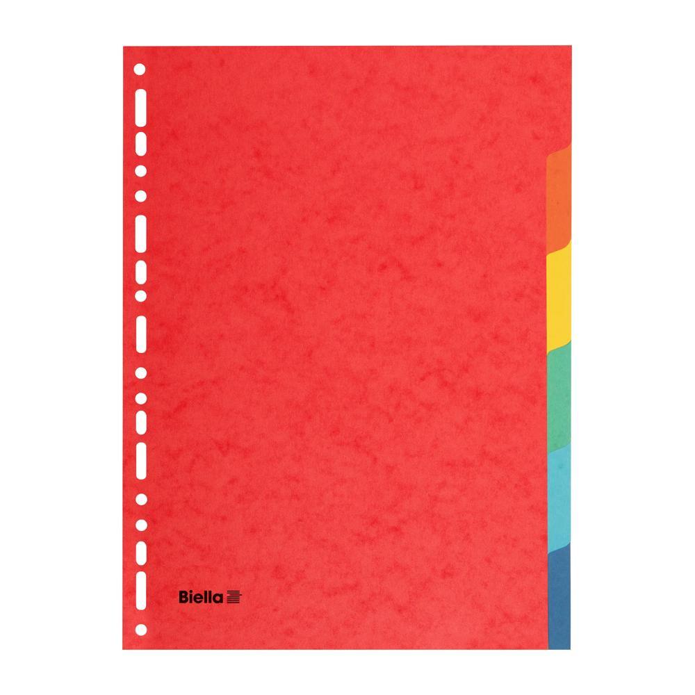 Image of Kartonregister Topcolor, Teilung 1-6 - X 50 Unisex Weiss