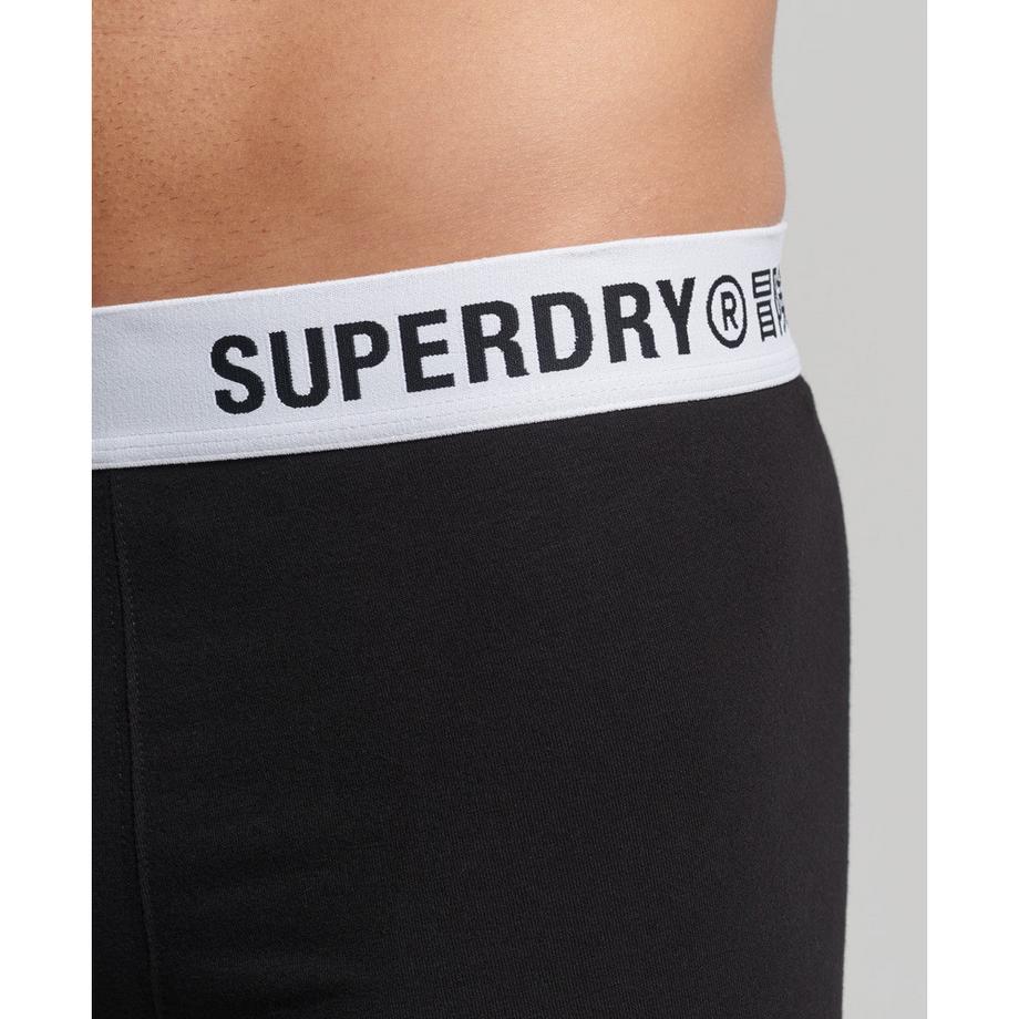 Superdry Bio-Baumwolle Offset Boxershorts 2er-Pack  