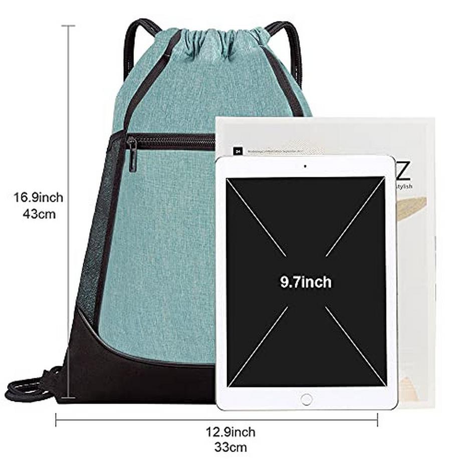 Only-bags.store Borsa sportiva impermeabile con coulisse tasche interne ed esterne  